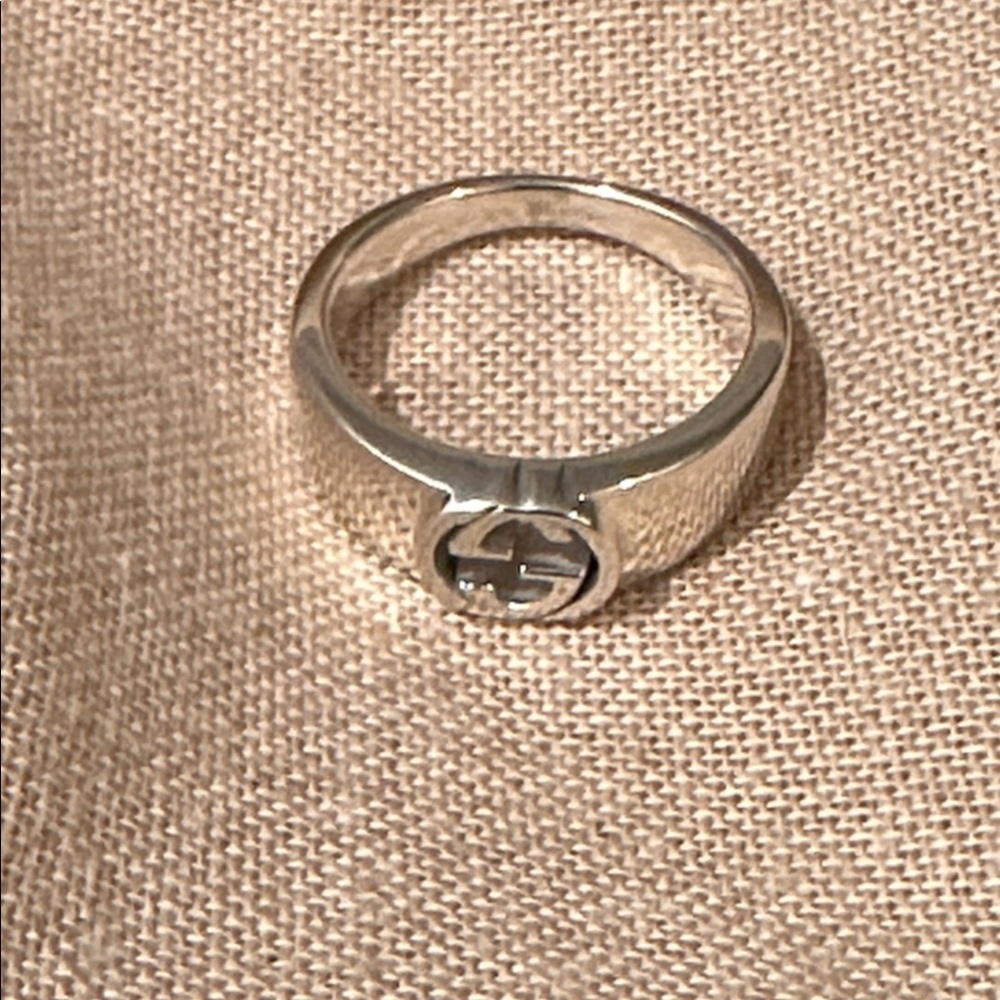 Gucci GG Sterling Silver 925 Ring - Size 7 - Picture 3 of 7